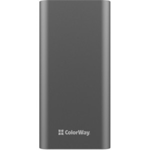 Батарея універсальна ColorWay 20 000 mAh PD/20W, QC/3.0, USB-C/Micro-USB/Lightning/USB-A max.22.5W Gray (CW-PB200LPH3GR-PDD)