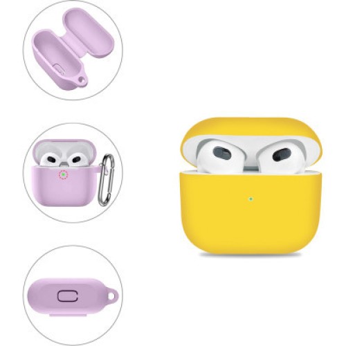 Чехол для наушников BeCover Silicon для Apple AirPods (3nd Gen) Yellow (707233)