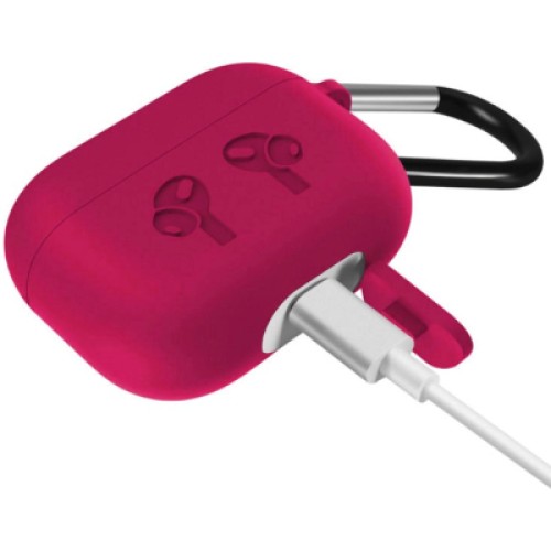 Чехол для наушников BeCover Silicon Protection для Apple AirPods Pro Rose Red (704504)