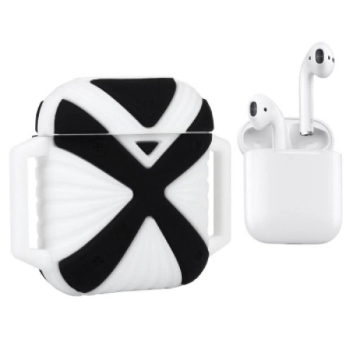 Чехол для наушников X-HuWei i-Smile для Apple AirPods IPH1443 Black+White (702333)