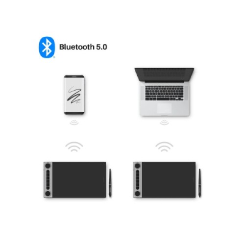 Графический планшет Huion Inspiroy Dial 2 (Q630M) + перчатка (Q630M)