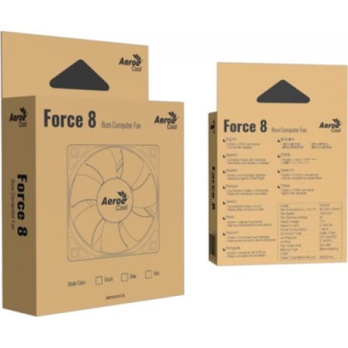 Кулер для корпуса AeroCool Force 8 Black (ACF1-FC00110.11)