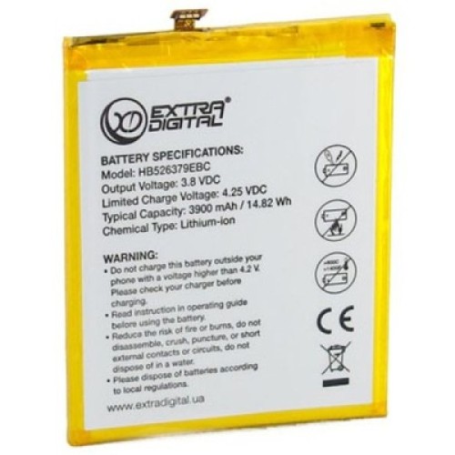 Аккумуляторная батарея Extradigital Huawei Y6 Pro 3900 mAh (BMH6495)