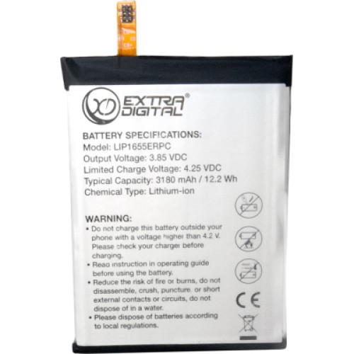 Аккумуляторная батарея Extradigital Sony Xperia XZ2 LIS1655ERPC 3180 mAh (BMX6486)