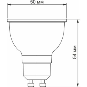 Лампочка Videx LED MR16еD 6W GU10 4100K дімерна (VL-MR16еD-06104)