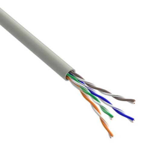 Кабель сетевой OK-Net UTP 100м cat.5e (U/UTP-cat.5Е-SL) (КПВ-ВП (100) 4*2*0,46 / 100)