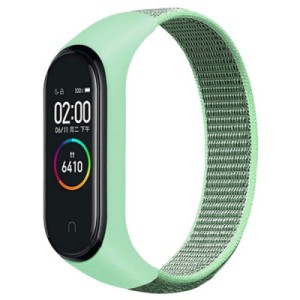 Ремешок для фитнес браслета BeCover Nylon Style для Xiaomi Mi Smart Band 5/6 Mint (705426)