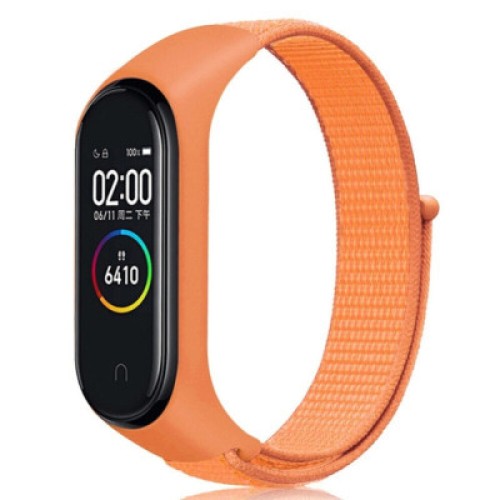 Ремешок для фитнес браслета BeCover Nylon Style для Xiaomi Mi Smart Band 7 Orange (707665)