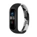Ремешок для фитнес браслета BeCover Elastic Nylon Style для Xiaomi Mi Smart Band 5/6 (Size M) Black-White (706147)