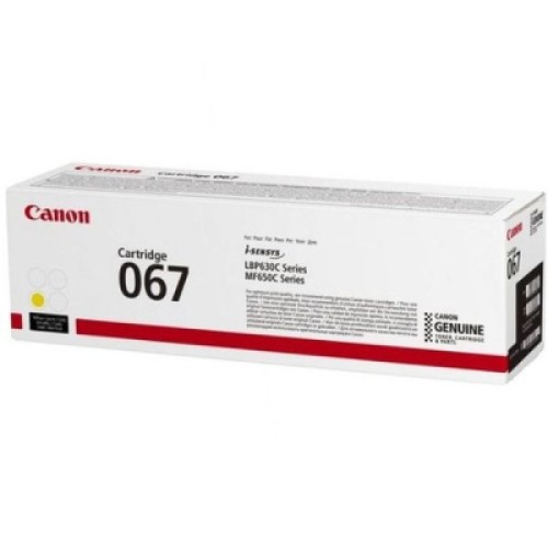 Картридж Canon 067 Yellow 1.25K для MF65x, LBP63x (5099C002AA)