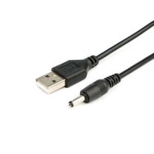 Кабель питания USB to DC 3.5 1.0m 2A black Atcom (10035)