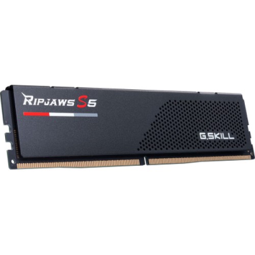 Модуль памяти для компьютера DDR5 32GB (2x16GB) 6400 MHz Ripjaws S5 Black G.Skill (F5-6400J3239G16GX2-RS5K)