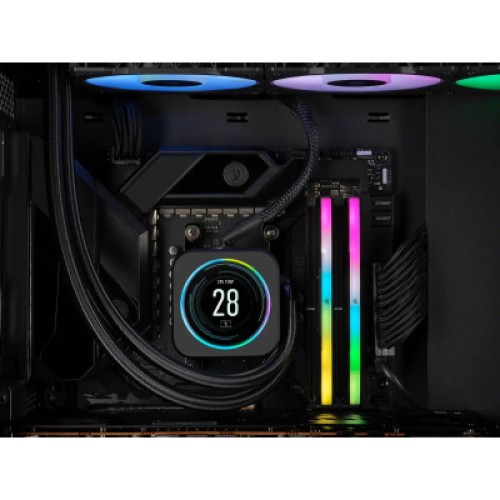 Модуль памяти для компьютера DDR5 32GB (2x16GB) 6000 MHz Vengeance RGB Black Corsair (CMH32GX5M2B6000C40) Модуль памяти для компьютера DDR5 32GB (2x16GB) 6000 MHz Vengeance RGB Black Corsair (CMH32GX5M2B6000C40)