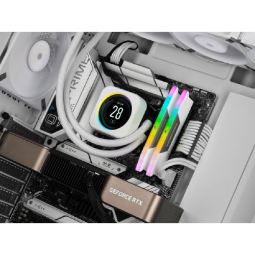 Модуль памяти для компьютера DDR5 32GB (2x16GB) 6000 MHz Vengeance RGB White Corsair (CMH32GX5M2B6000C40W) Модуль памяти для компьютера DDR5 32GB (2x16GB) 6000 MHz Vengeance RGB White Corsair (CMH32GX5M2B6000C40W)
