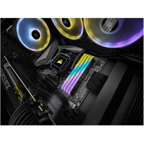 Модуль памяти для компьютера DDR4 16GB (2x8GB) 3600 MHz Vengeance RGB Pro RT Black Corsair (CMN16GX4M2Z3600C16)