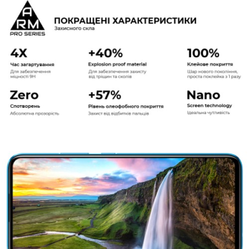 Стекло защитное Armorstandart Pro Realme C11 2021 Black (ARM59274)