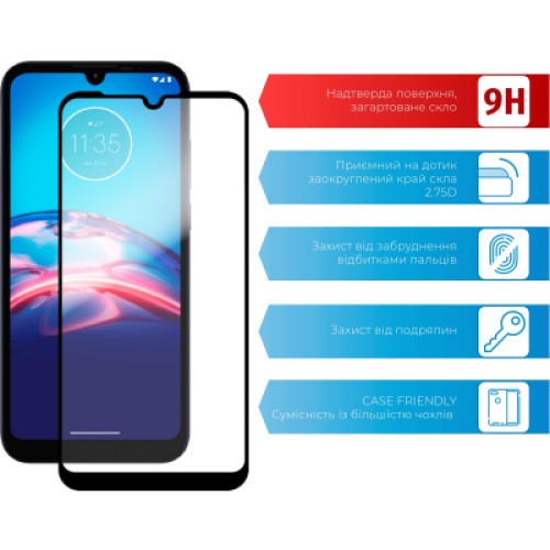 Стекло защитное ACCLAB Full Glue MOTO E6i (1283126514685)