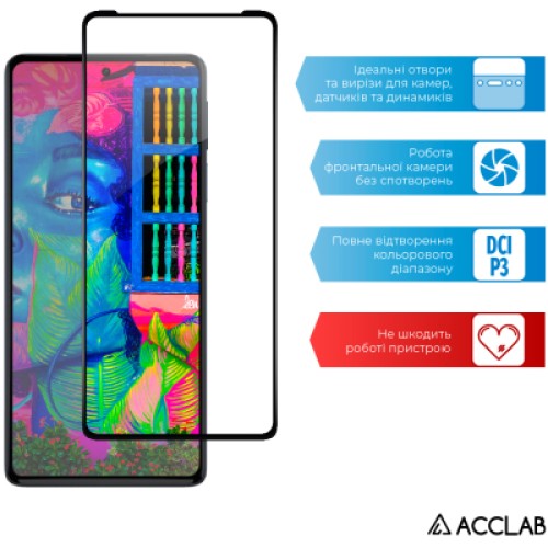 Стекло защитное ACCLAB Full Glue MOTO EDGE 30 Pro 5G (1283126528545)