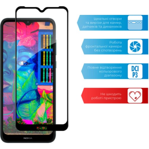 Стекло защитное ACCLAB Full Glue Nokia C30 4G (1283126528798)