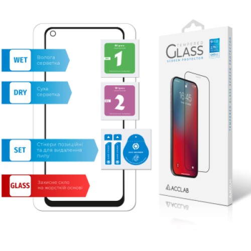 Стекло защитное ACCLAB Full Glue Oppo A96 (1283126522147)