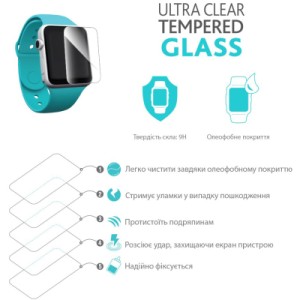 Стекло защитное Piko Full Glue Apple Watch 38 mm (1283126487620)