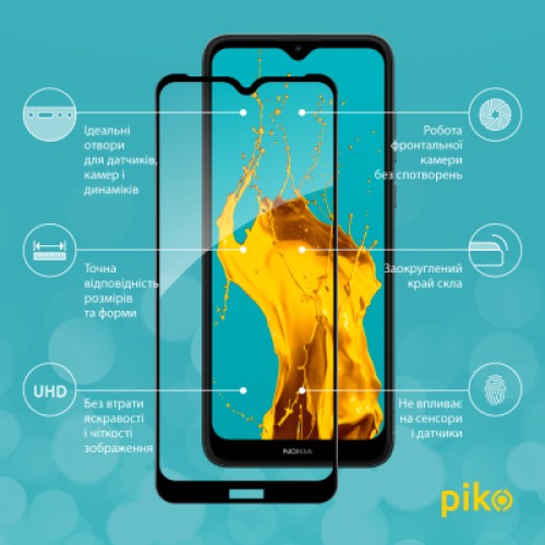 Стекло защитное Piko Full Glue Nokia C30 4G (1283126528835)