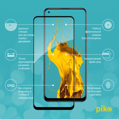 Стекло защитное Piko Full Glue Realme 8 (1283126523281)