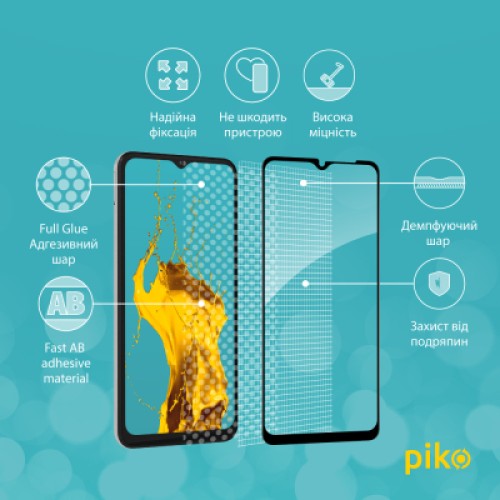 Стекло защитное Piko Full Glue Samsung A04S (1283126544903)
