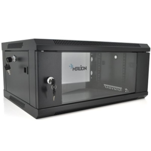Шкаф настенный Merlion 4U 19" 600*600*279 (Ш*Г*В)мм, black (Ml3-6604 / 23524)