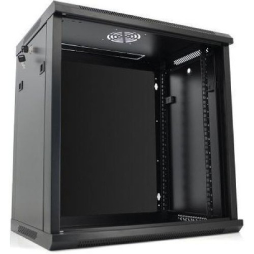 Шкаф настенный Merlion 12U 19" 600*450*634 (Ш*Г*В)мм, black (Ml3-6412)