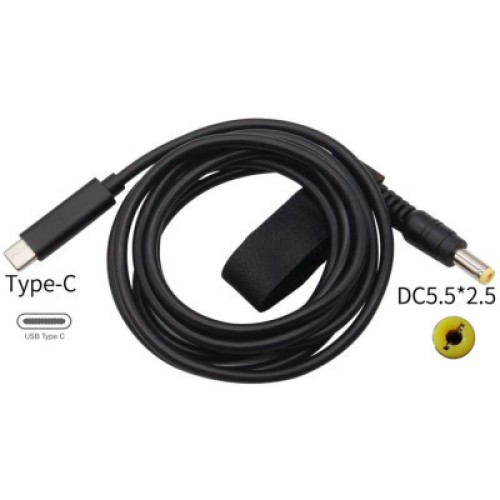 Кабель питания USB Type-C to DC-5.5-2.5 XoKo (XK-DC5525)