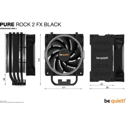 Кулер для процессора Be quiet! PURE ROCK 2 FX Black (BK033)