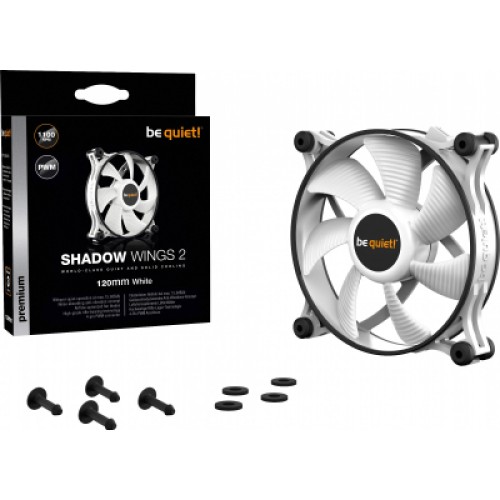 Кулер для корпуса Be quiet! SHADOW WINGS 2 PWM White (BL089)