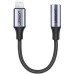 Переходник Lightning to 3.5mm 10cm Headphone Jack Adapter Model US211 gray Ugreen (30756)