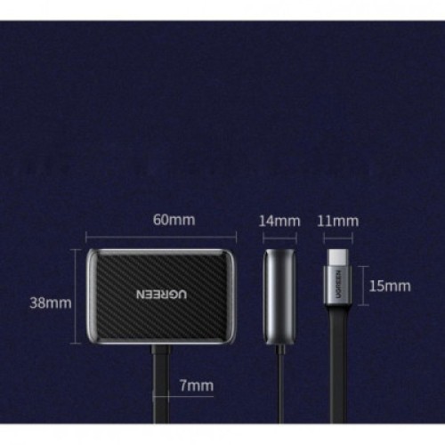 Переходник USB2.0 to HDMI+VGA (HDMI 1.4b 3D/4K*2K30Hz+VGA 1080P60Hz CM303) black Ugreen (70549)