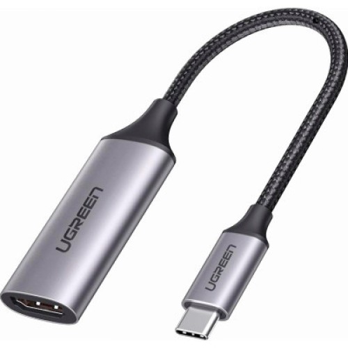 Переходник USB2.0 Type C to HDMI V2.0 4K60Hz 10cm CM297 gray Ugreen (70444)