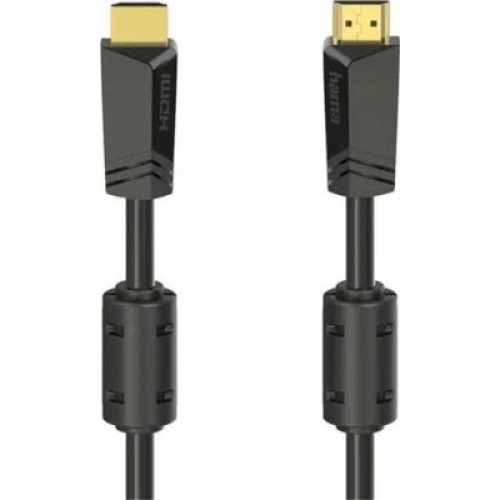 Кабель мультимедийный HDMI to HDMI 10.0m 4K Ethernet Gold Black Hama (00205009)