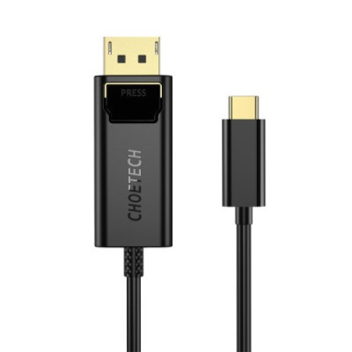 Кабель мультимедийный USB-C to DisplayPort M 1.8m 4K60Hz Choetech (XCP-1801BK) Кабель мультимедийный USB-C to DisplayPort M 1.8m 4K60Hz Choetech (XCP-1801BK)