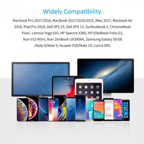 Кабель мультимедийный USB-C to HDMI 1.8m 4K 60Hz Choetech (CH0021-BK)