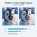 Кабель мультимедийный HDMI to HDMI 2.0m V.2.1 8K 60Hz HDR10 HLG 48Gbps YUV 444 Choetech (XHH-TP20)