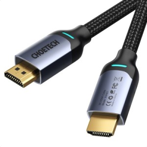 Кабель мультимедийный HDMI to HDMI 2.0m V.2.1 8K 60Hz HDR10 HLG 48Gbps YUV 444 Choetech (XHH01-BK)