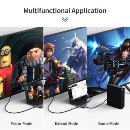 Кабель мультимедийный HDMI to HDMI 2.0m V.2.1 8K 60Hz HDR10 HLG 48Gbps YUV 444 Choetech (XHH01-BK)