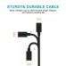 Дата кабель USB 2.0 AM to Lightning 1.2m 2.1A MFI Black Choetech (IP0026-BK)
