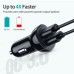 Зарядное устройство Choetech car 2хUSB-A 36W QC black (C0051-BK)