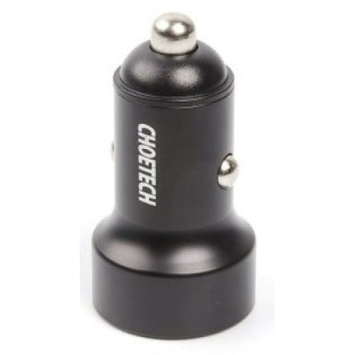 Зарядное устройство Choetech car 2хUSB-C 40W PD black (С0054-BK)