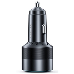 Зарядное устройство Choetech car 2хUSB-C+USB-A 130W QC3.0/PD/PPS black (TC0011-BK)