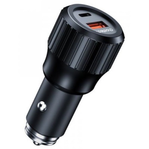 Зарядное устройство Choetech car USB-A/USB-C 63W QC3.0/PD/PPS black (TC0010-BK)