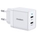 Зарядное устройство Choetech 2xUSB-C 40W PD/QC/PPS (Q5006-EU-WH)