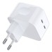 Зарядное устройство Choetech 2xUSB-С 35W PD/QC (Q5008-EU-WH)