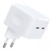 Зарядное устройство Choetech 2xUSB-С 35W PD/QC (Q5008-EU-WH)